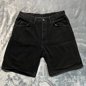 Men's Black Denim Shorts